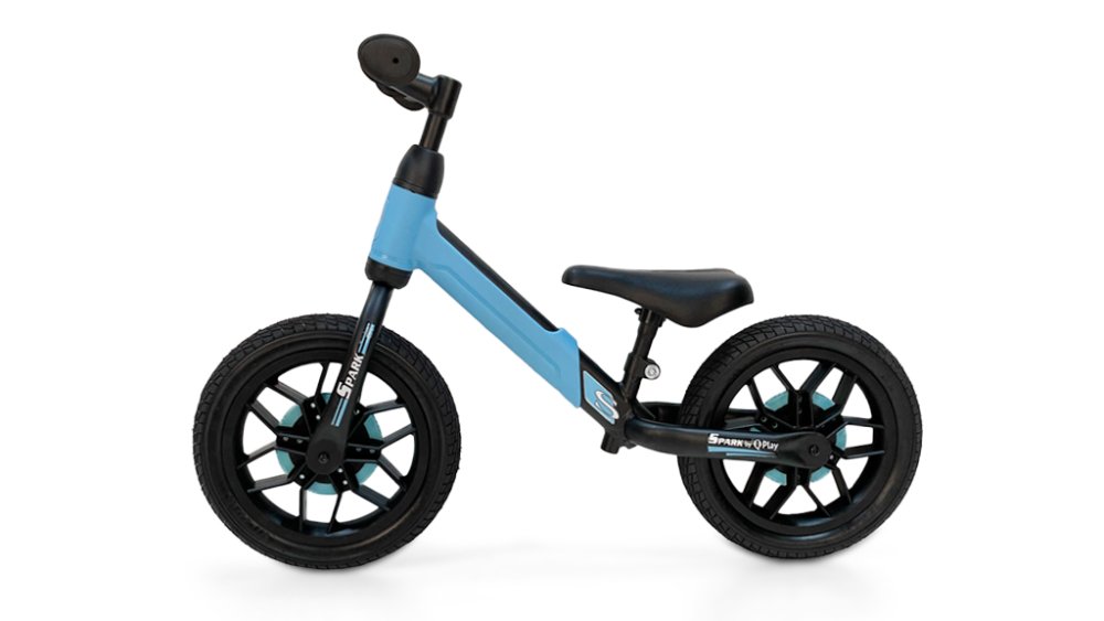 QPLAY Bicicletta senza pedali Spark Blue, età 3 - 6 anni, fino a 30 kg