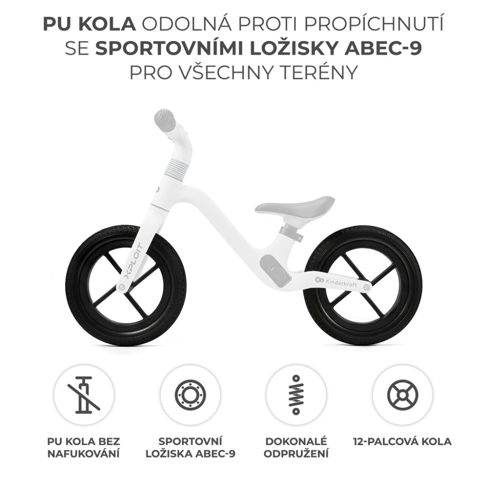 KINDERKRAFT Bicicletta senza pedali Xploit Moonstone silver - immagine 5