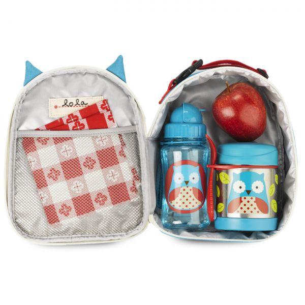 SKIP HOP Zoo Termos per alimenti con cucchiaio/forchetta Gufo 325 ml, 3+ + AQUAINT 500 ml - immagine 5