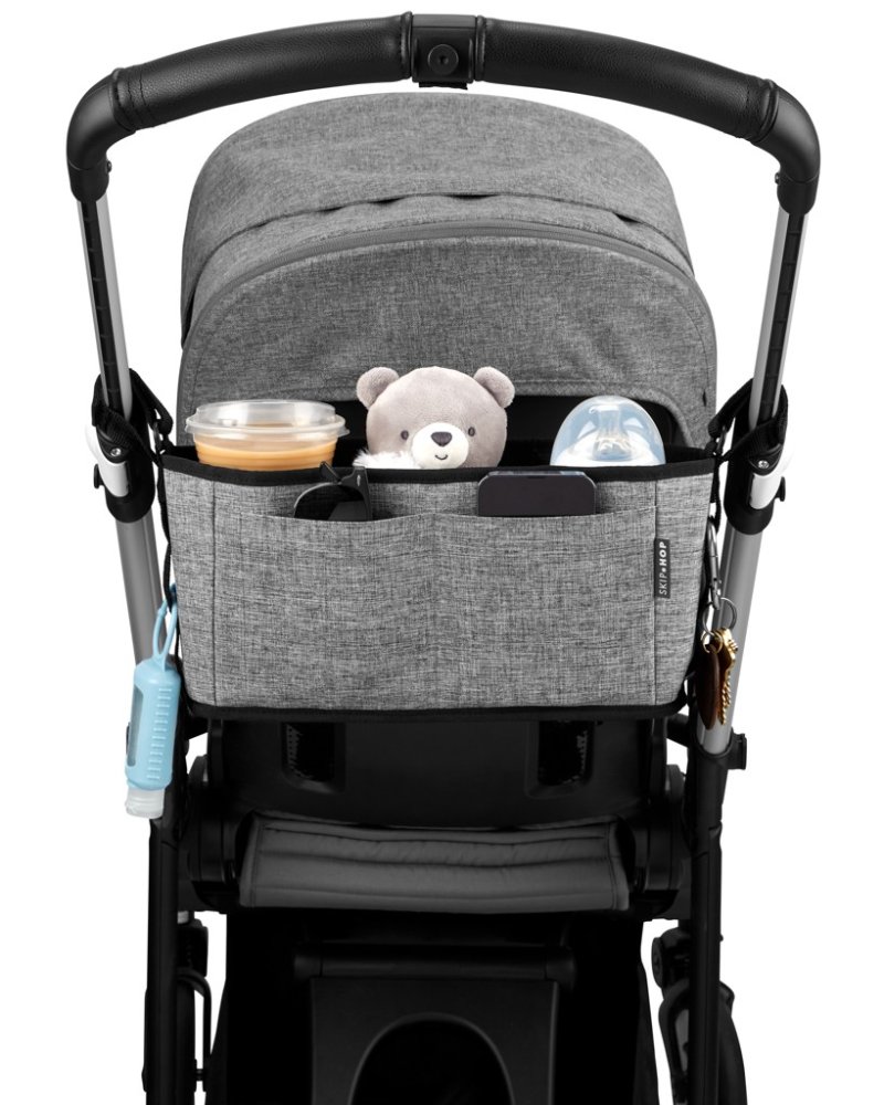SKIP HOP Organizer do wózka Grab&Go Ultra grey melange - obrazek 5