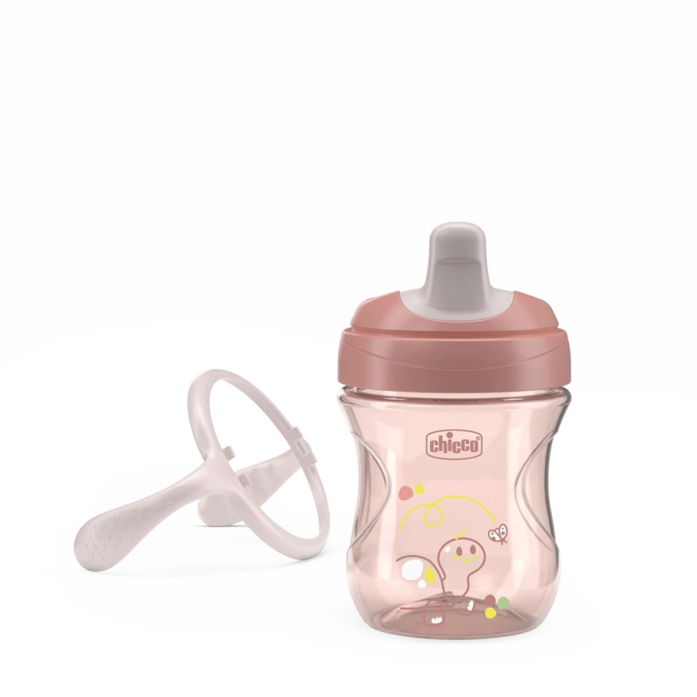 CHICCO Training Tasse mit Griffen pink, 6m+ – Bild 4