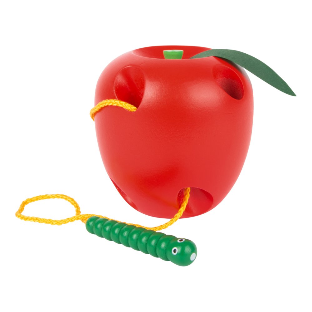 small foot Jeu d'enfilage en bois pomme