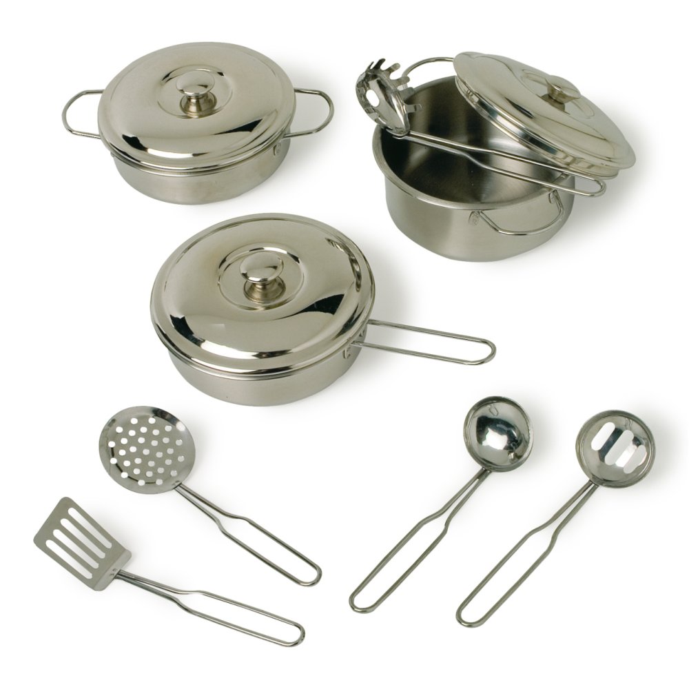 small foot Juego de utensilios de cocina metálicos Profi, 11 piezas