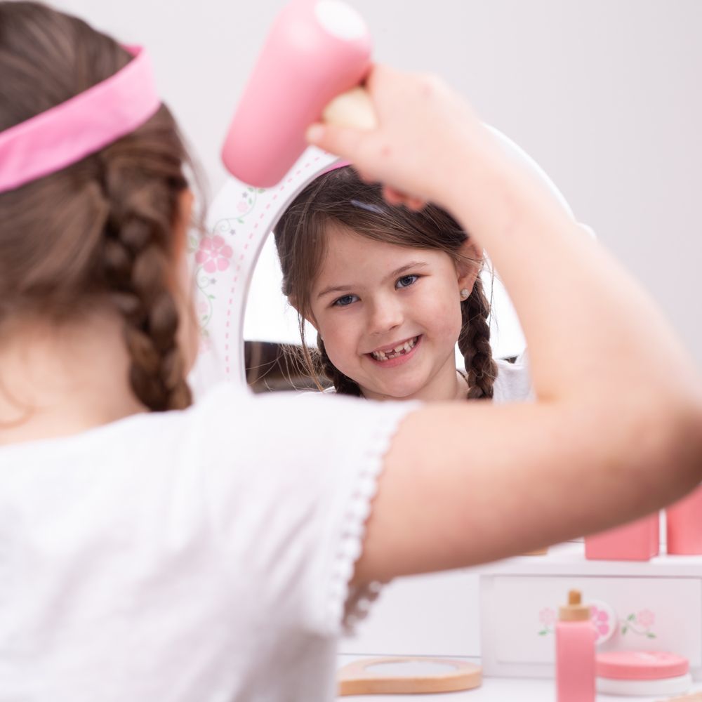 Bigjigs Toys Drewniany zestaw kosmetyczny - obrazek 4