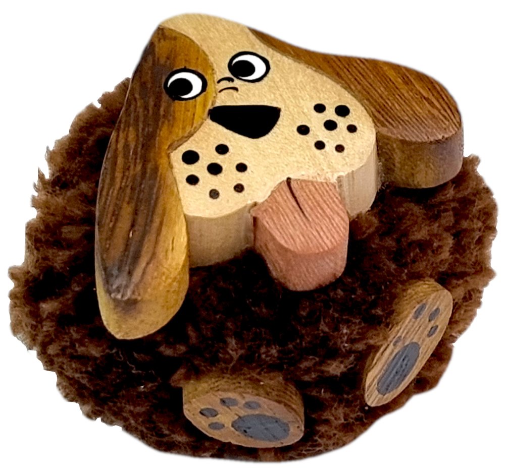 2Kids Toys Imán de madera grande pompón Perro - Imagen 5