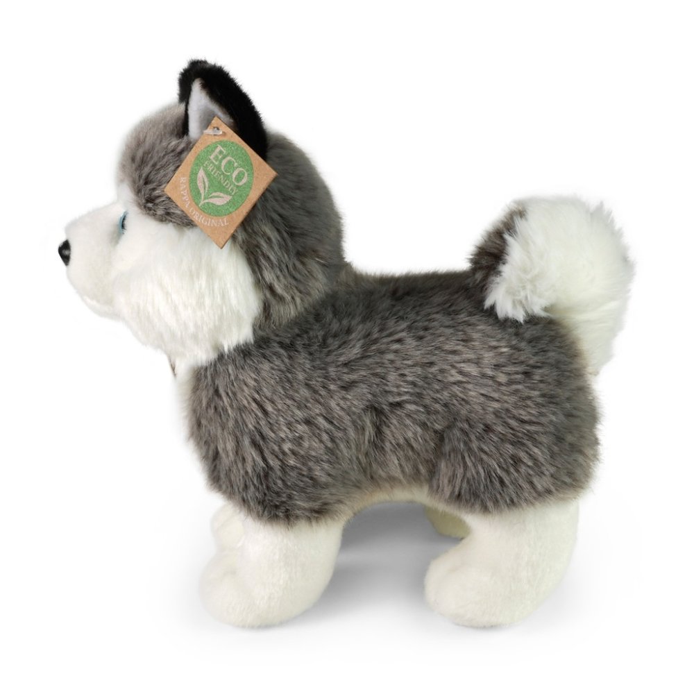 Rappa Pluszowy pies husky stojący 23 cm ECO-FRIENDLY - obrazek 4