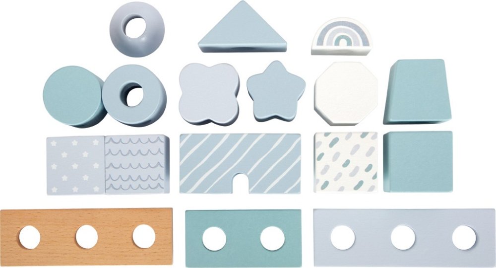 small foot Juego de encajar en barra Casita azul - Imagen 4