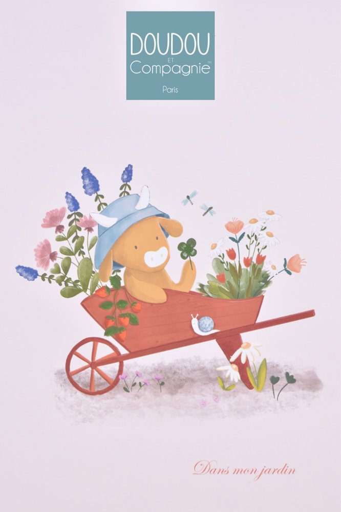 Doudou Geschenkset Plüschkuh Aneth mit Melodie 20 cm – Bild 3