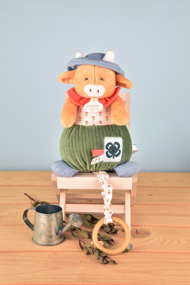 Doudou Geschenkset Plüschkuh Aneth mit Melodie 20 cm – Bild 7