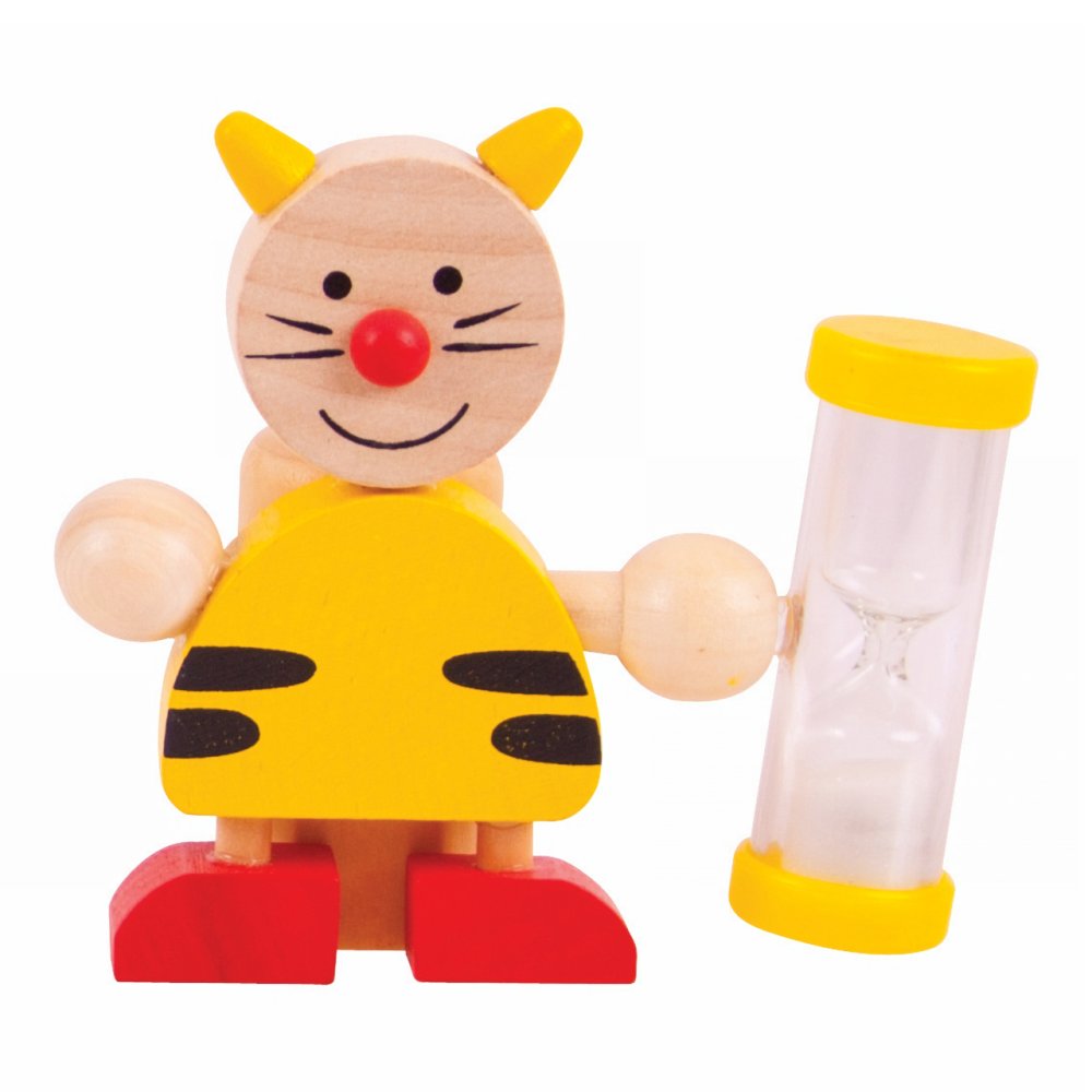 Zahnbürstenhalter mit Sanduhr 1Stk Katze