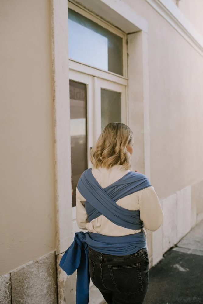 BOBA Babahordozó / kendő Classic Wrap - Navy Blue - Image 7