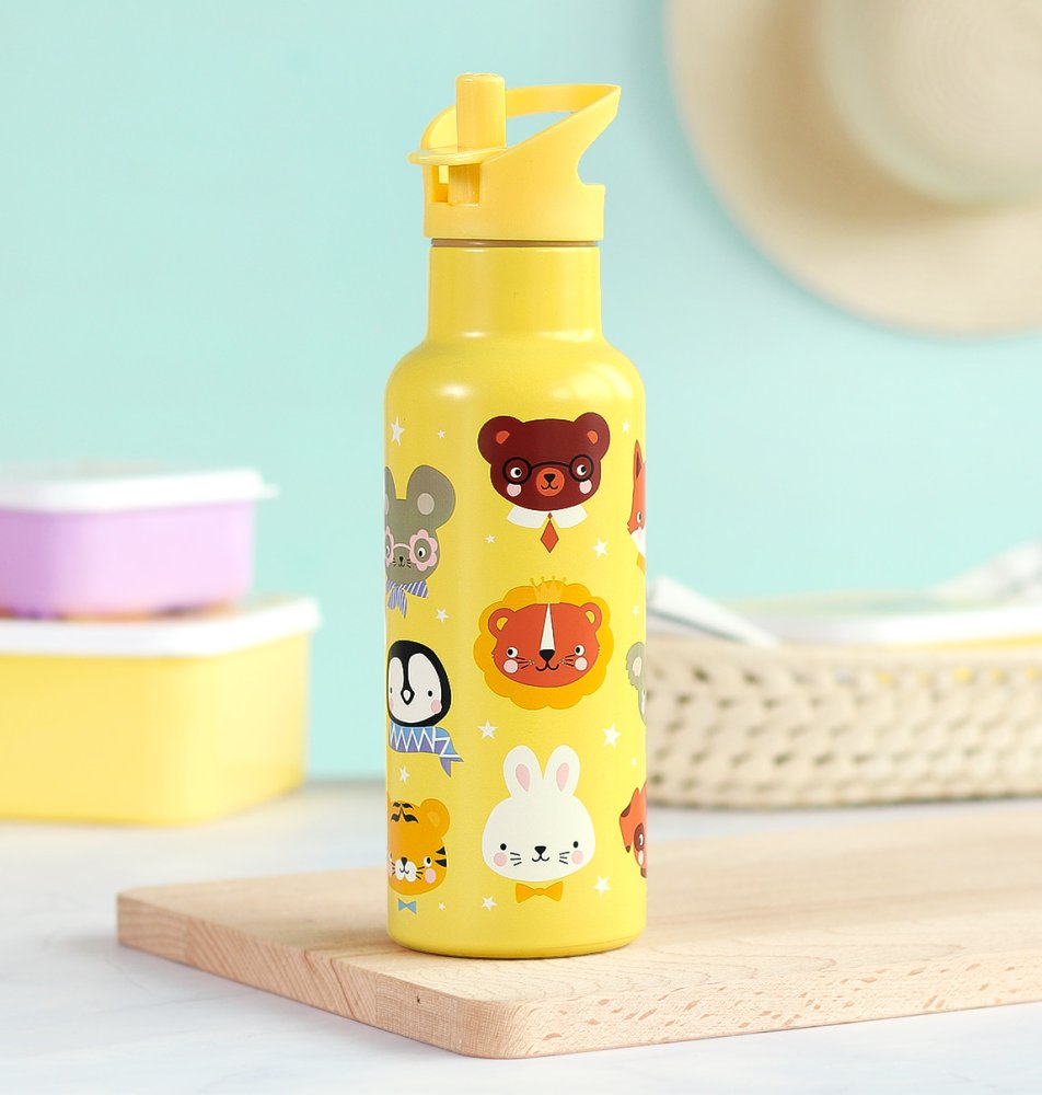 A Little Lovely Company - Botella de acero inoxidable para beber, 500 ml - Amigos animales - Imagen 5