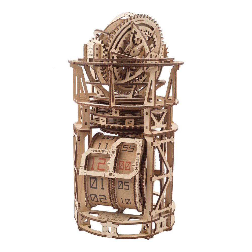 Ugears Puzzle Mécanique en Bois 3D Mouvement d'Horlogerie avec Tourbillon