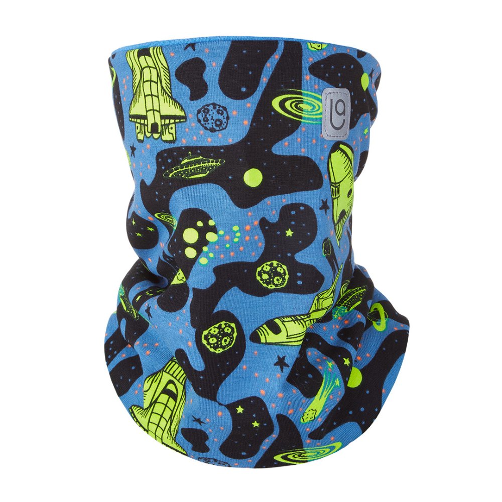 Tour de cou doublé Outlast® - fusées/chiné bleu UNI