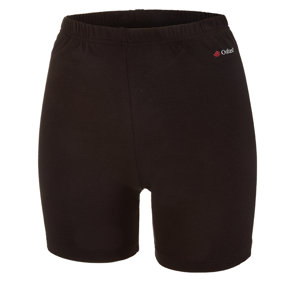 Outlast® vékony női rövidnadrág - fekete 3XL
