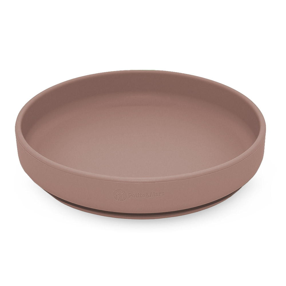 PETITE&MARS Talíř silikonový s přísavkou Take&Match Velvet Latte 6m+