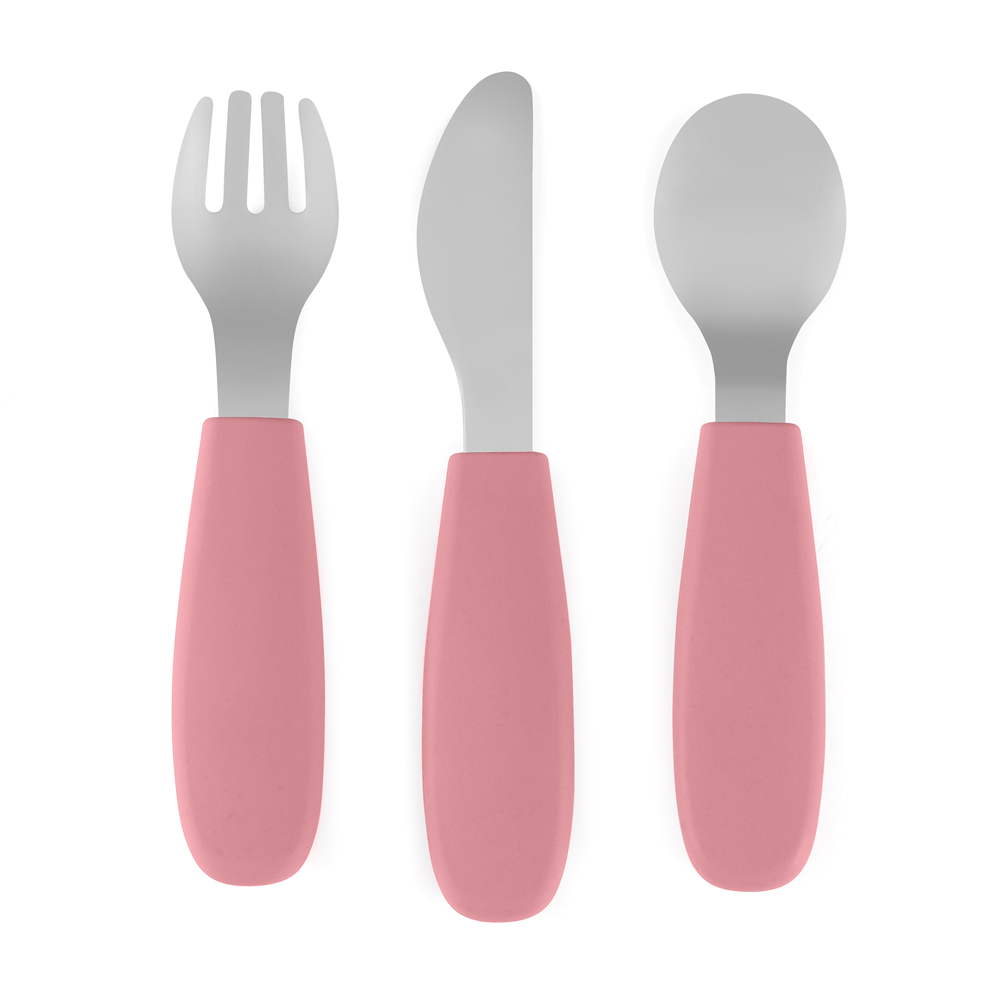 PETITE&MARS Sada příborů s nerezové oceli Take&Match Dusty Rose 12m+ (obrázek 3)