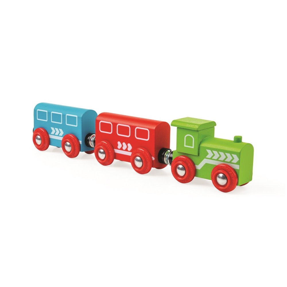 Bigjigs Rail Dřevěná vláčkodráha s venkovskou cestou 80 dílů (obrázek 10)