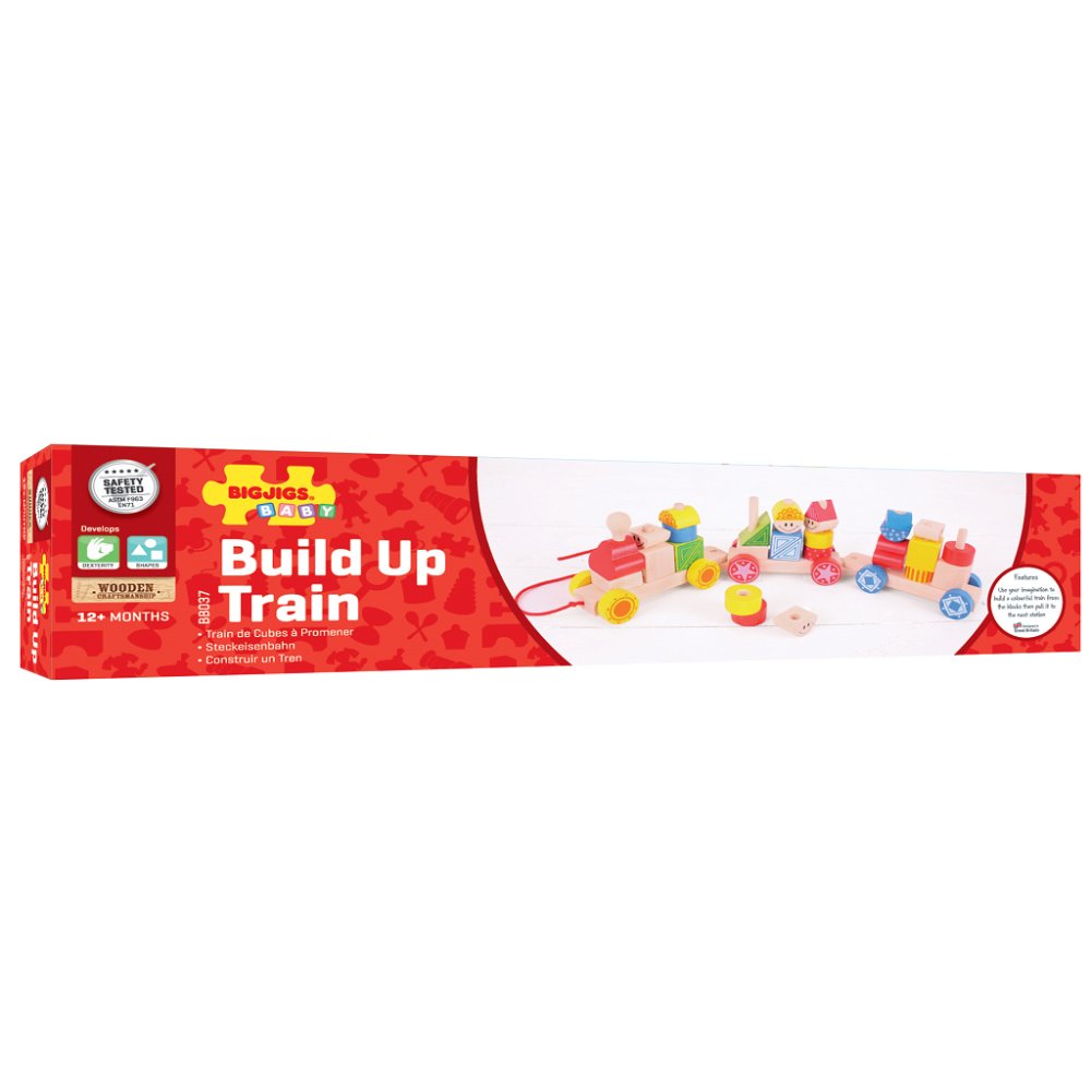 Bigjigs Baby Dřevěný vláček s nasazováním (obrázek 4)
