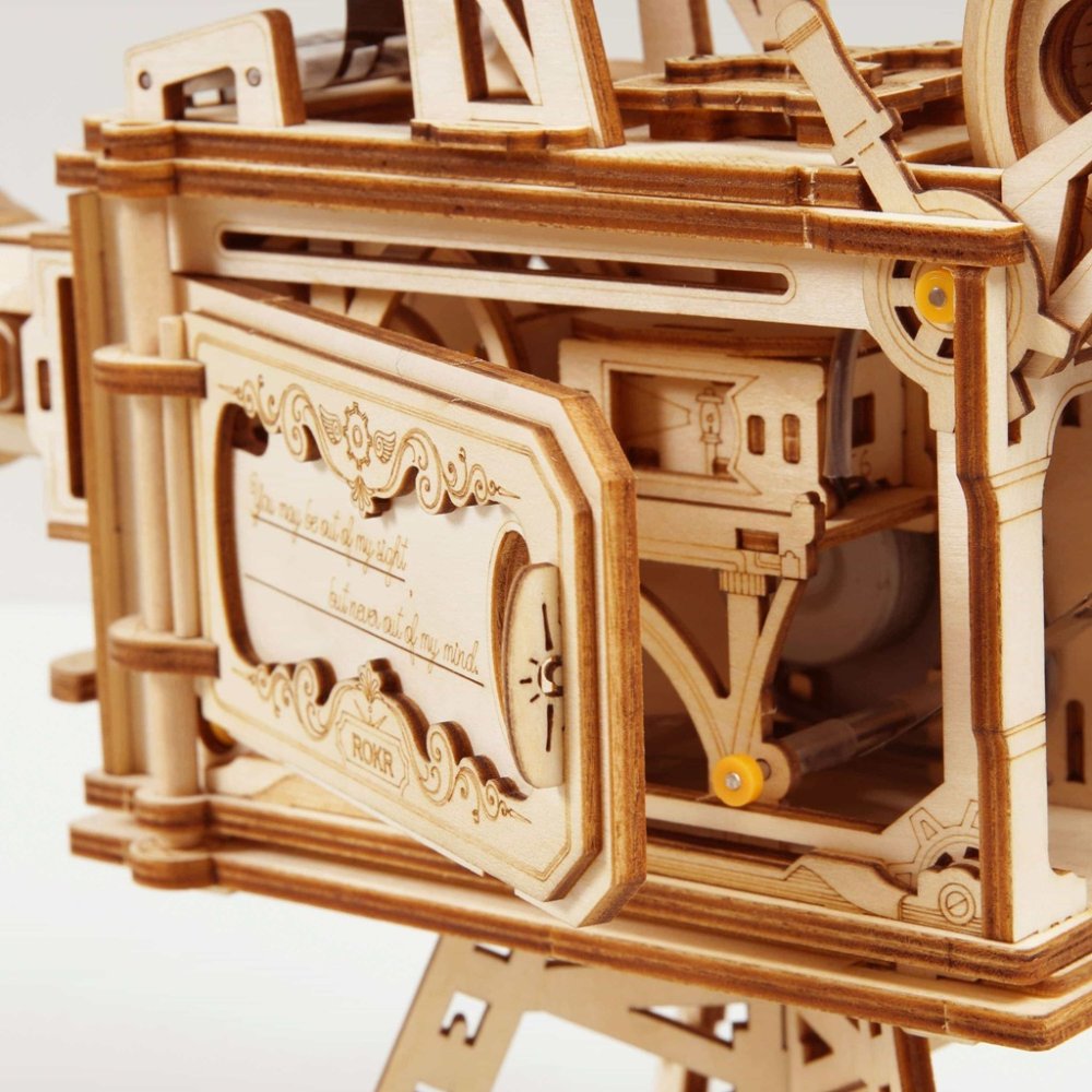 RoboTime 3D dřevěná mechanická skládačka Filmový projektor (obrázek 8)