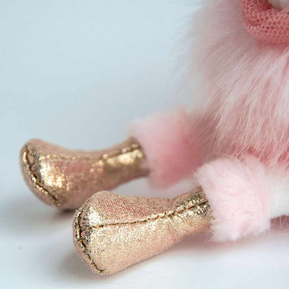 Doudou Histoire d´Ours Plyšová klíčenka růžová labuť 12 cm (obrázek 3)