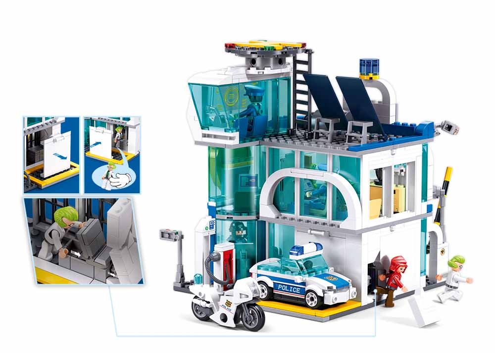 Sluban Metropolis M38-B1220 Policejní stanice: Zatčení banditů (obrázek 2)