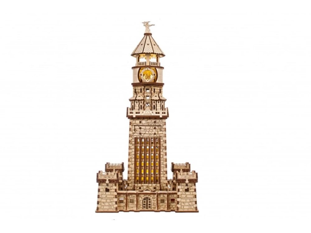 Ugears 3D dřevěné mechanické puzzle Alexandrijský maják (obrázek 9)