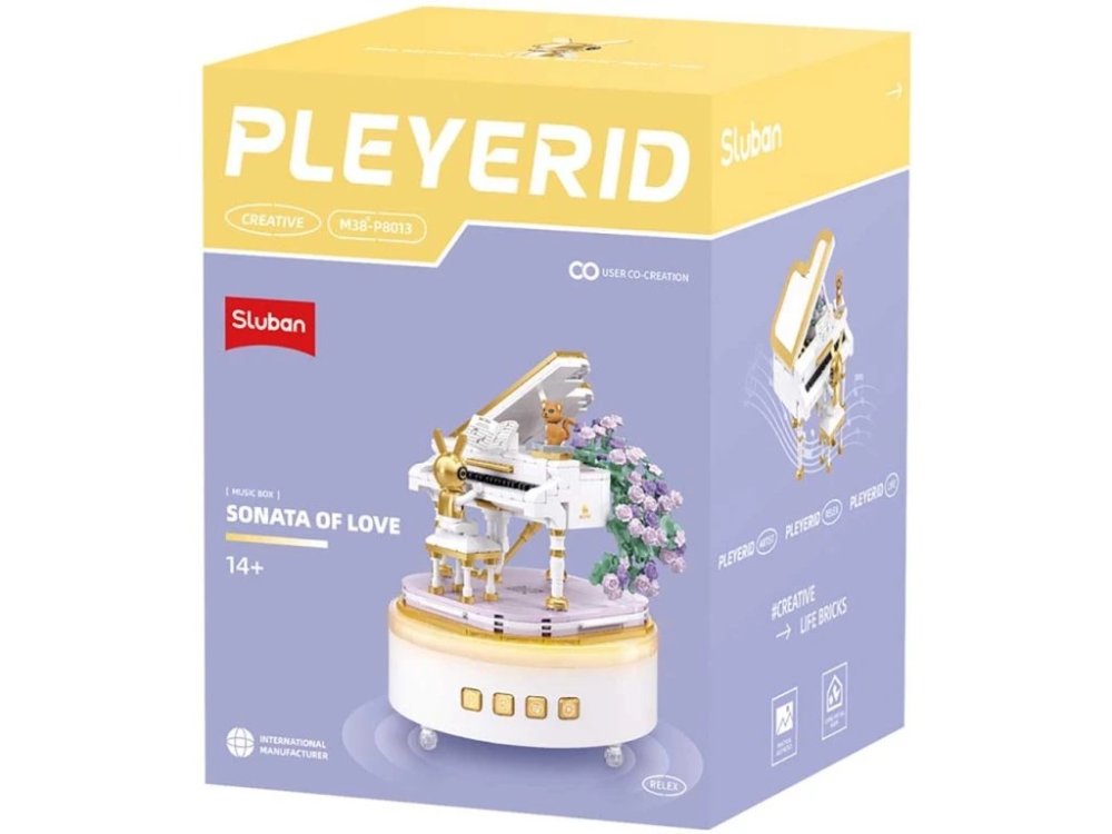 Sluban Pleyerid M38-P8013 Hrací skříňka Piano Sonáta lásky (obrázek 3)
