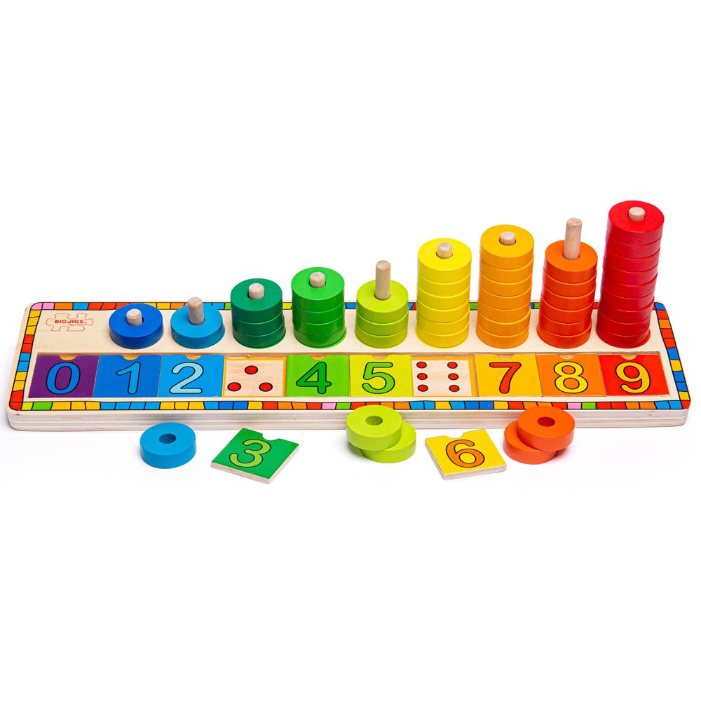 Bigjigs Toys Deska nasazování s čísly (obrázek 3)