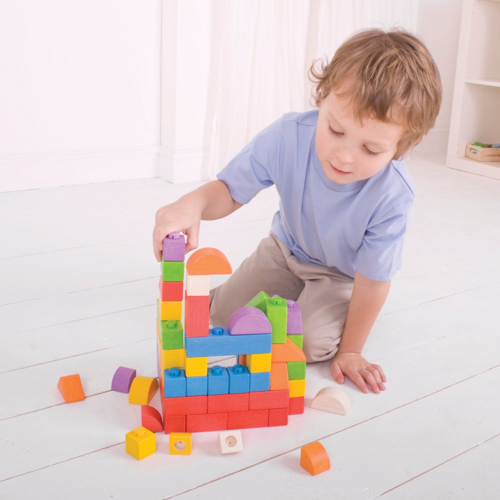Bigjigs Baby Dřevěné Spojkostky Basic set (obrázek 7)