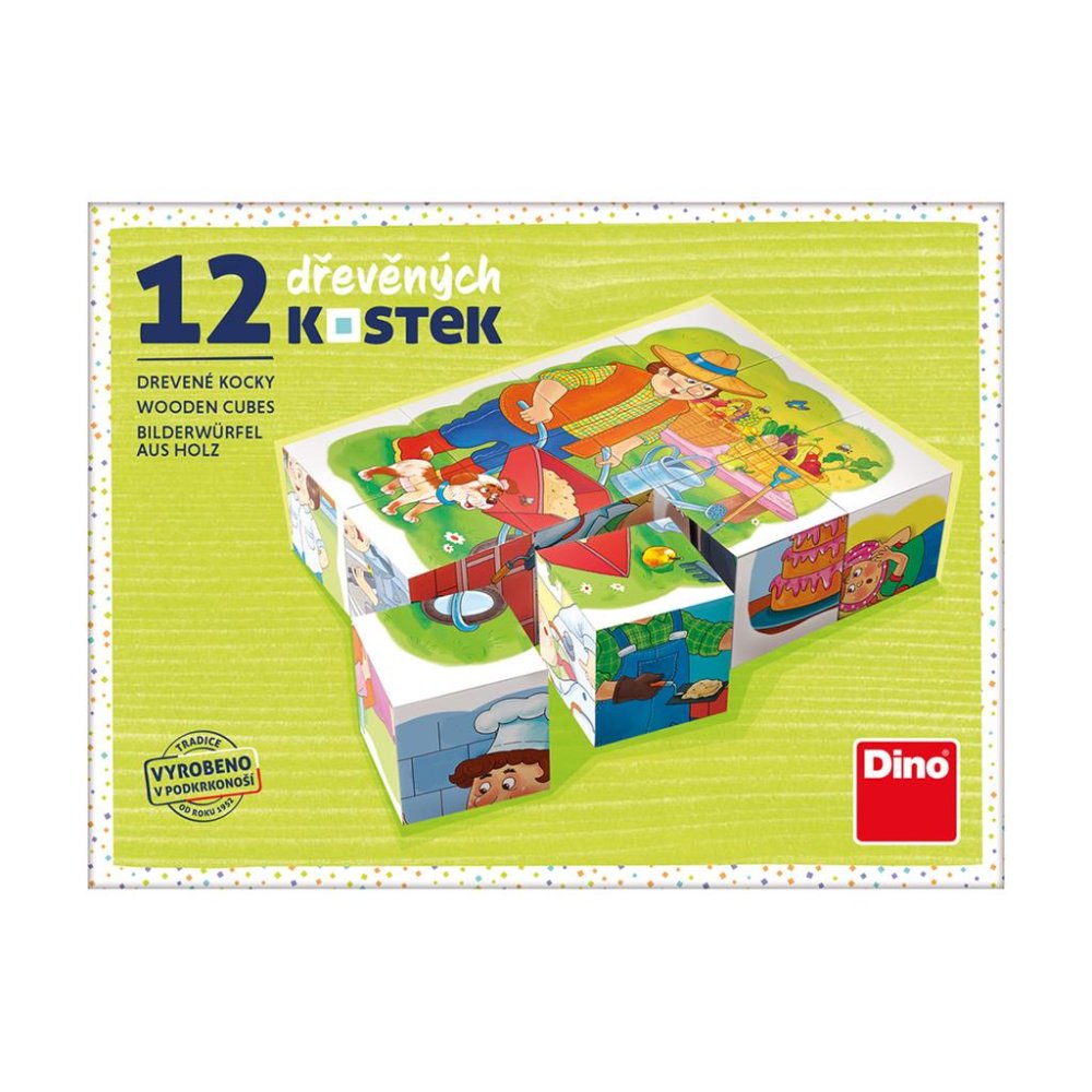 Dino Povolání 12 ks kostek (obrázek 7)