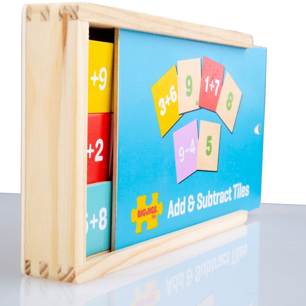 Bigjigs Toys Sčítání a odčítání v krabičce (obrázek 5)