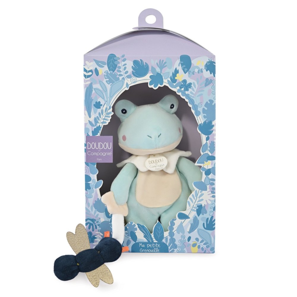 Doudou Dárková sada - plyšová hračka žabka s vážkou 27 cm (obrázek 5)