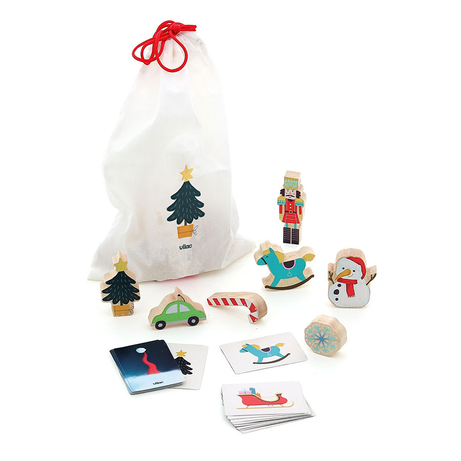 Vilac Adventní kalendář Hmatej a najdi (obrázek 3)