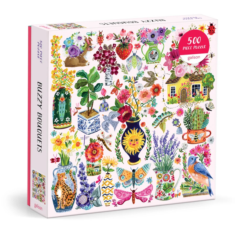 Galison Puzzle Květiny plné života 500 dílků