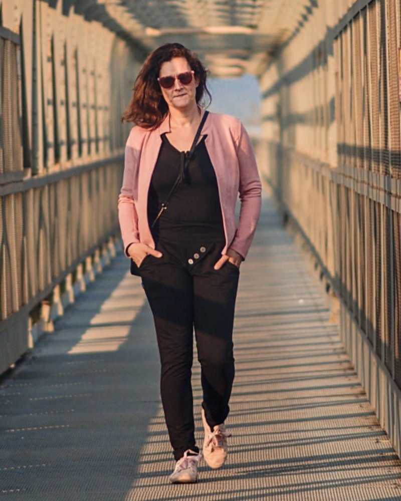 Dámské tepláky, teplákové kalhoty Karin, černé 36