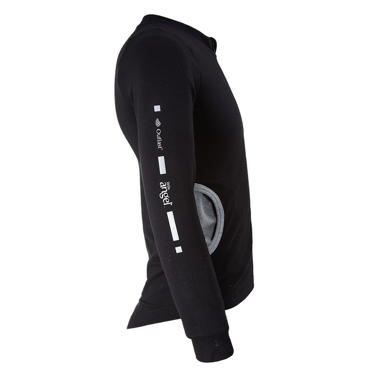 REFLEX Sweatshirt Schlupf Reißverschluss Outlast® - Schwarz 140 – Bild 6