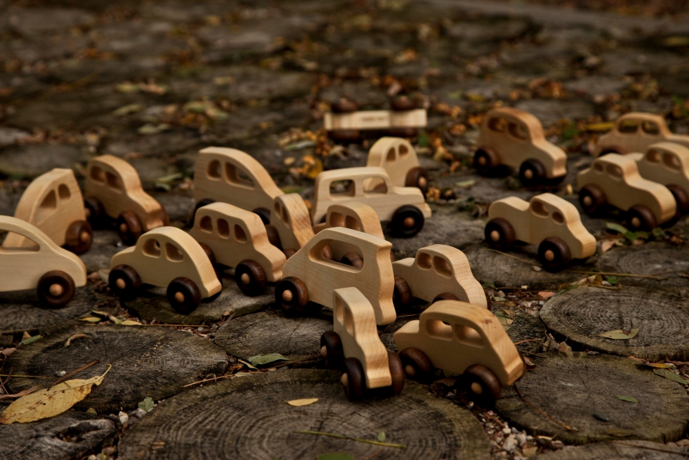 Wooden Story Retro-Wagen