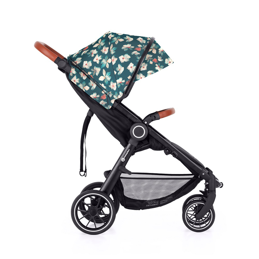 PETITE&MARS Stroller Street+ RWS Ek + Canopy Limited 100 Blommor