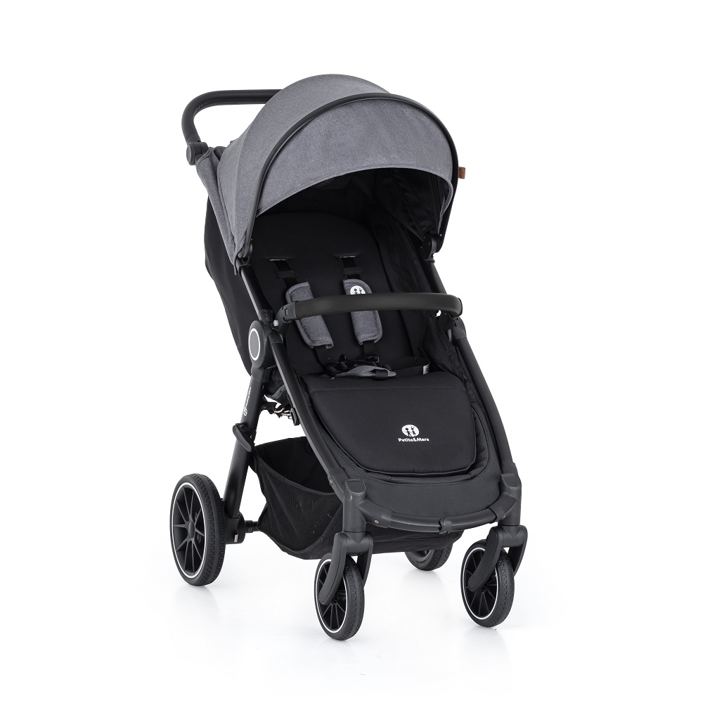 PETITE&MARS Barnvagn Street+ RWS Black Ultimate Grey 2