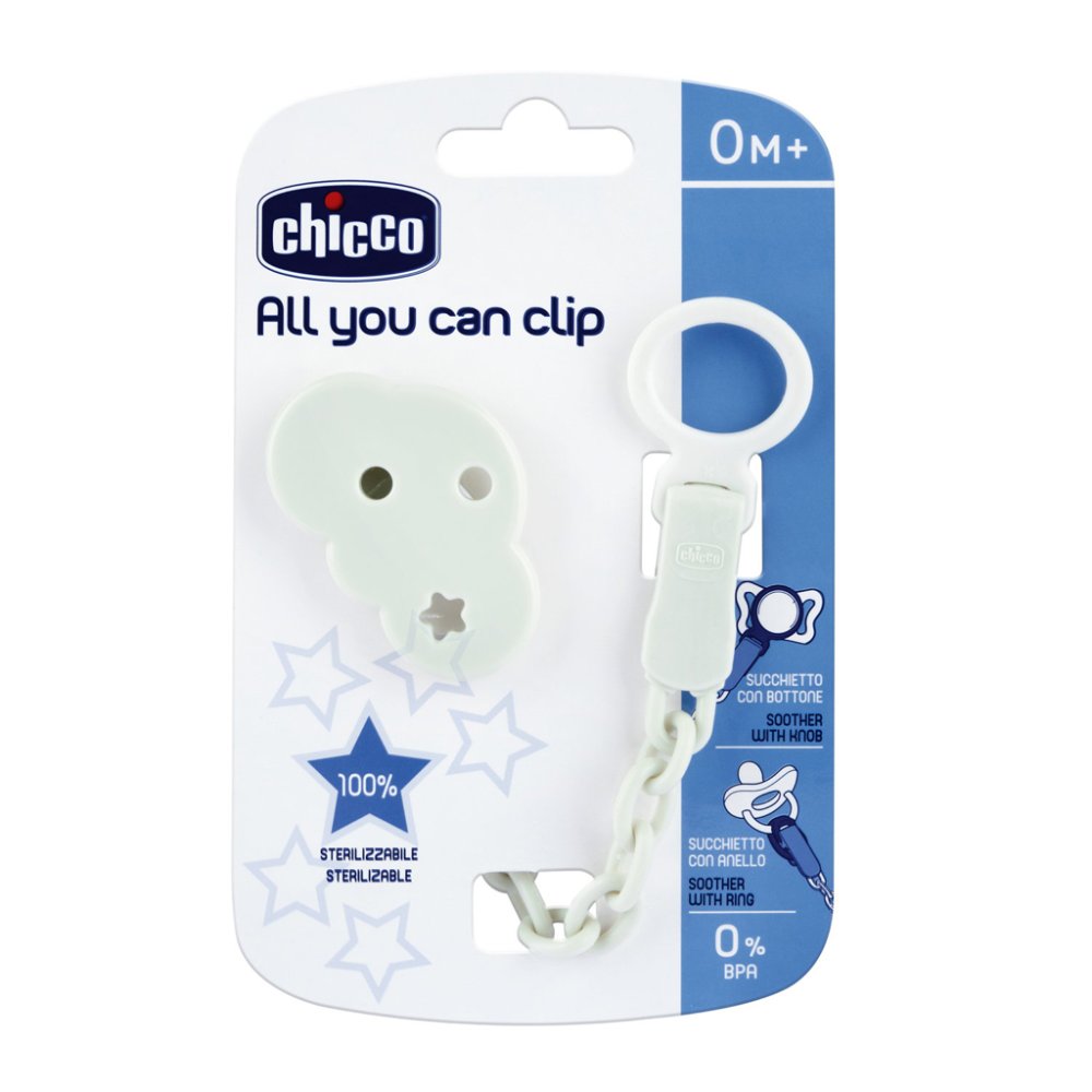 CHICCO Clip Per Ciuccio Tutto Quello Che Puoi Clip - Nuvola