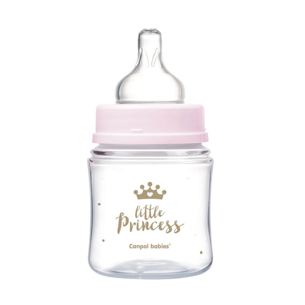 CANPOL BABIES Bottle With Wide Mouth Royal Baby 120 Ml Pink