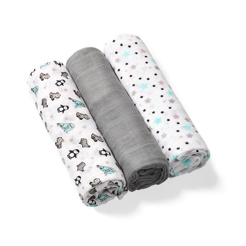 BABYONO Couches Bambou 3 Pcs Gris