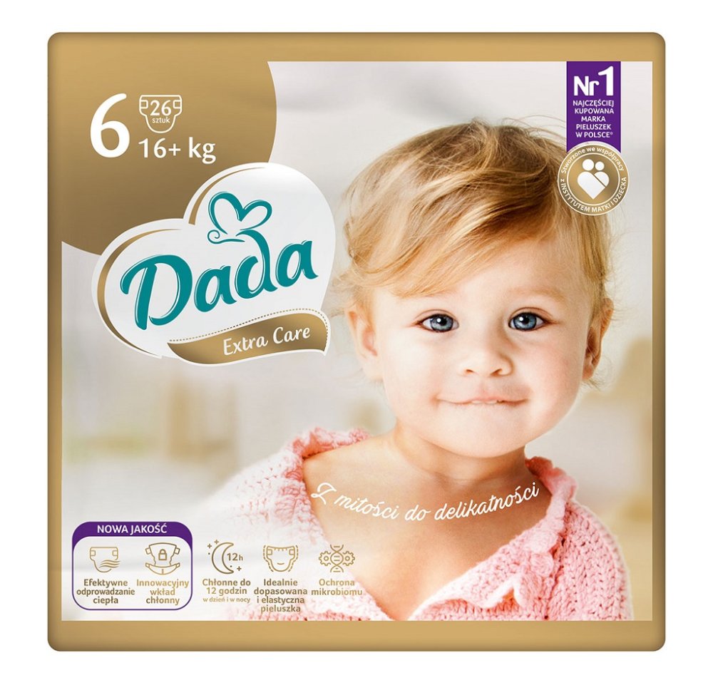 DADA Extra Care Disposable Diapers 6 Extra Large (16 Kg+) 26 Pcs