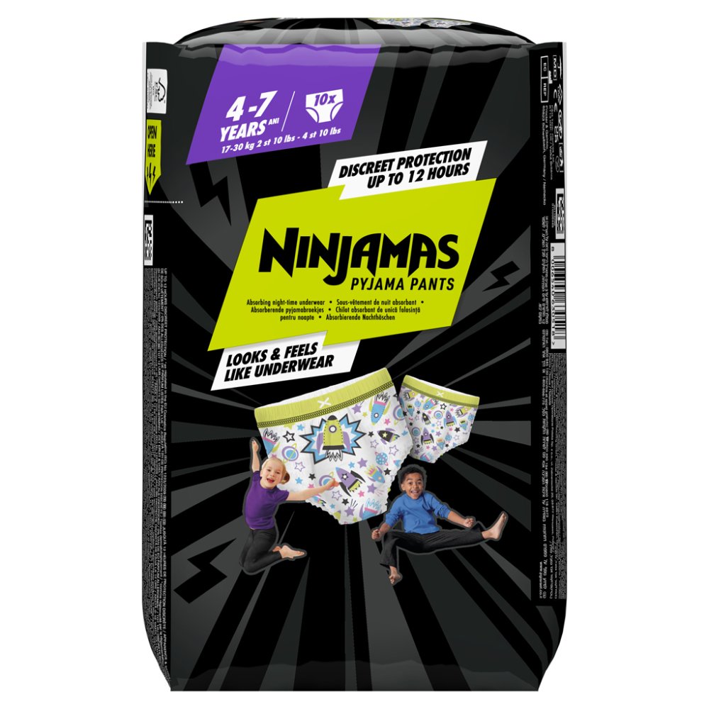 NINJAMAS Pyjamabroek Ruimteschepen, 10 Stuks, 7 Jaar, 17kg-30kg