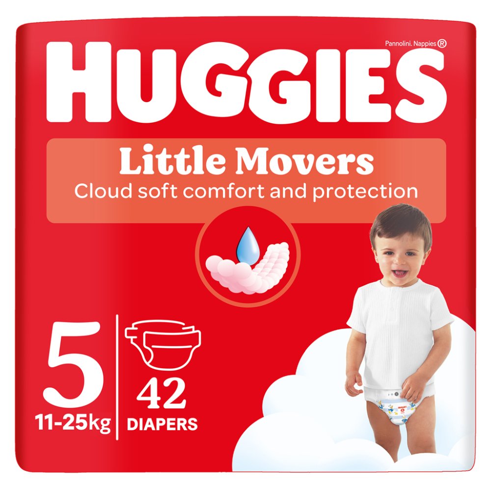 HUGGIES® Pieluszki Jednorazowe Little Movers 5 (11-25 Szt.) 42 Szt