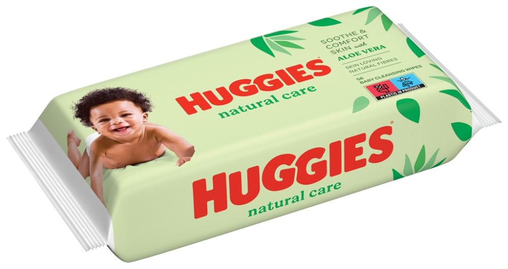 HUGGIES® Single Natural Care Chusteczki nawilżane 56 szt - obrazek 3