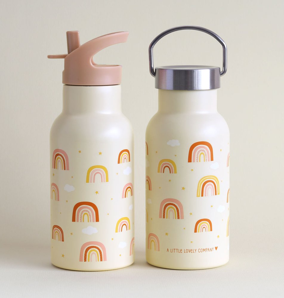 A Little Lovely Company - Borraccia in acciaio inox, 350 ml - arcobaleno - immagine 4