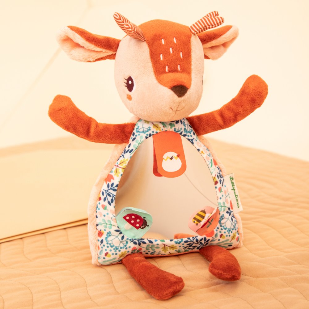 Lilliputiens – Jouet en tissu avec miroir - faon Stella – Image 5