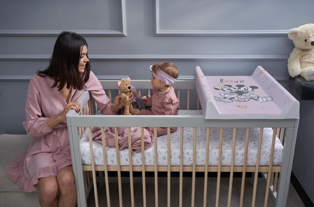 CEBA Materassino fasciatoio con base rigida COMFORT (50x70) Disney Minnie & Mickey Pink - immagine 3
